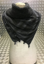 100% Cotton Shemagh / Arab Scarf / Pashmina / Wrap/Sarong Subdued Grey NEW