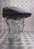 Dark Grey Wool Mix Quilt Lined Grandads Hat / Flat cap like Cheese Cutter Cap