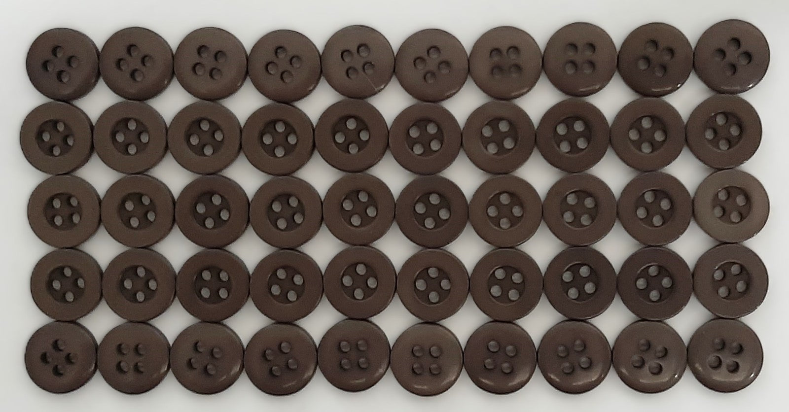 200 Vintage Buttons 4 Hole Army Shirt Grey Size 11.3mm NOS