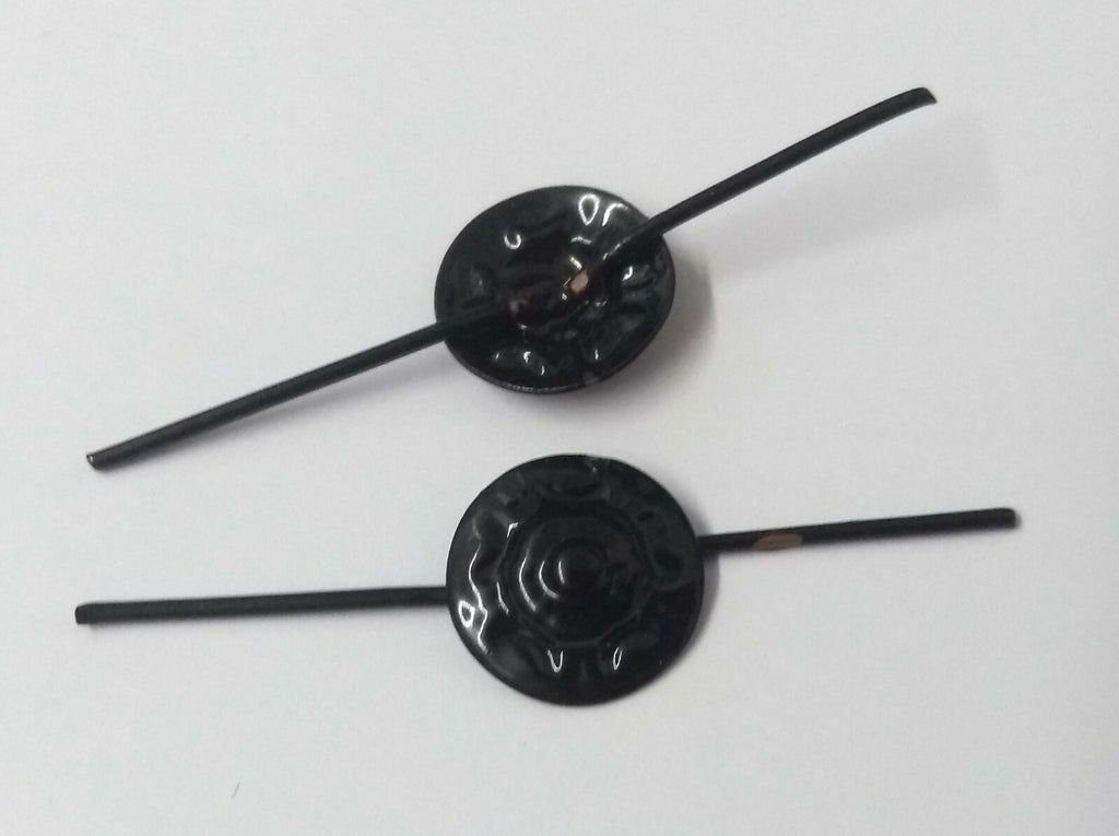 Genuine British Issue Subdued Metal Black Rosette Decoration x 10 NEW