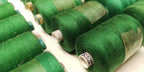 Polyfil Polyester/Cotton Corespun Thread Green Colour Shades joblot of 21 rolls