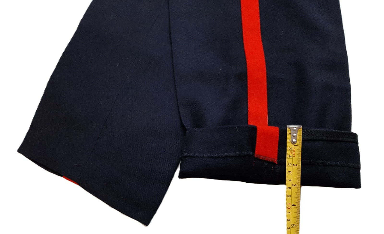 No1 Dress Trousers British Army Blues Pattern RMAS With 1" Red Stripes W34"