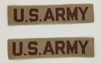 US Breast / Chest Patch Strip x2 US ARMY
