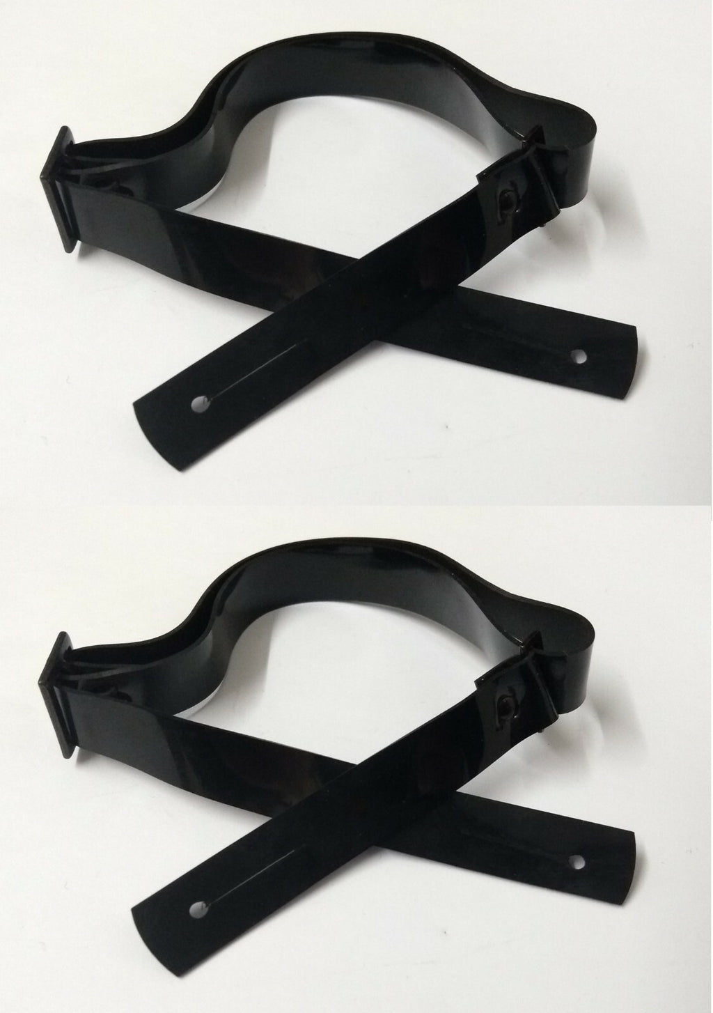 Chin Straps Black 1/2" Adjustable Metal Buckle Chinstraps X2 for Dress Hats
