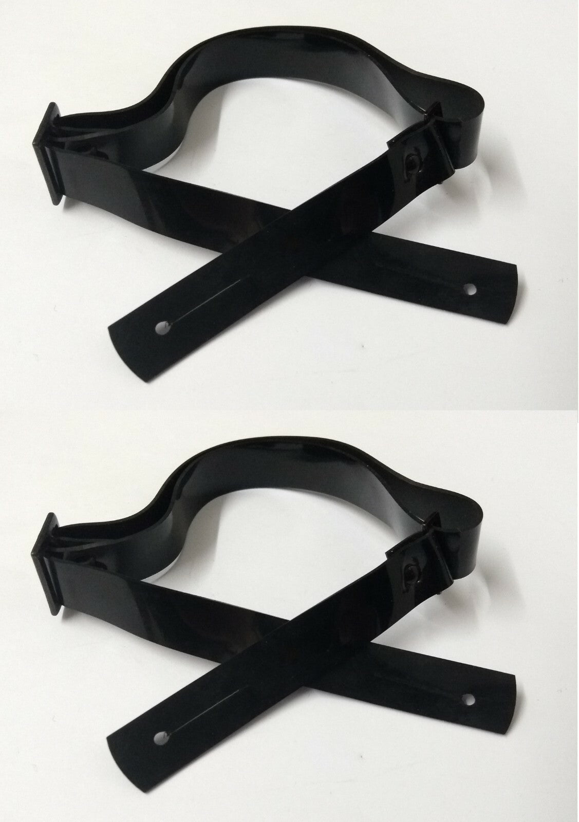 Chin Straps Black 1/2" Adjustable Metal Buckle Chinstraps X2 for Dress Hats