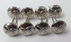 Genuine British Made Bahrain Obsolete Insignia Chrome Prong Buttons X10 ASBT234