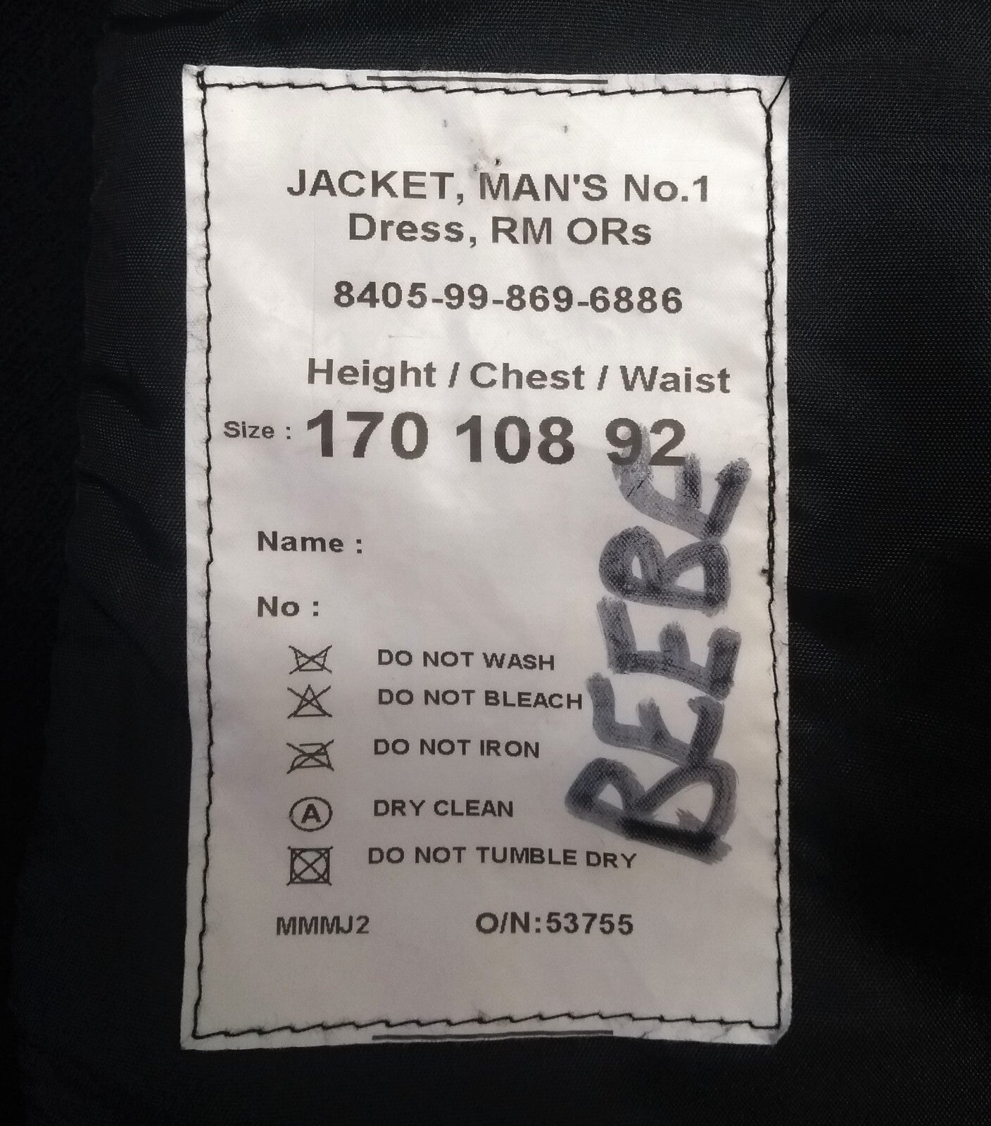 RM No1 Jacket Dress OR Wool Dress Tunic British Naval Style