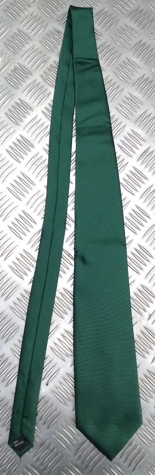 Green Polyester Tie made by Crown Rockshiel Ltd. - NEW