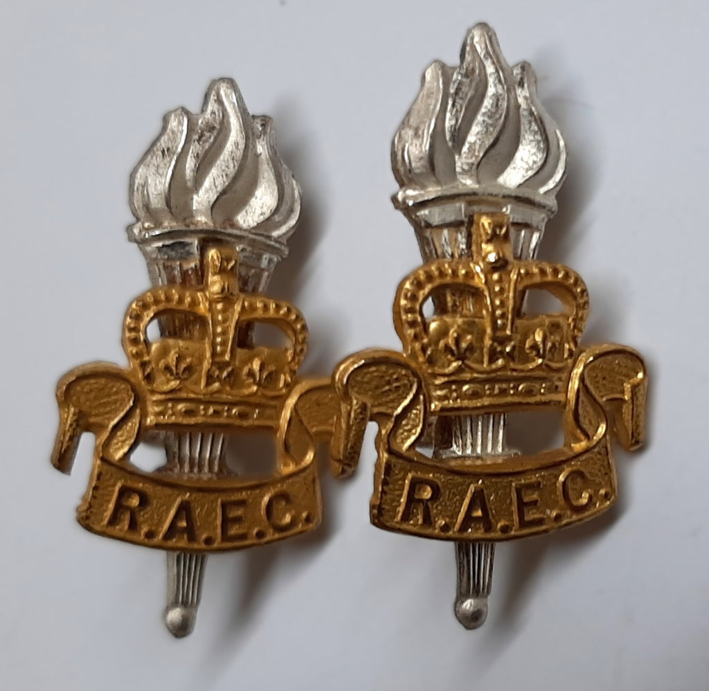 RAEC Collar Badges Vintage Old Pattern Q/C for No1 No2 Dress