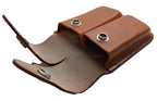FN Ammo Pouches Leather U.S F9 GP Magazine Clip / Belt Clip Twin Mag Holders X2