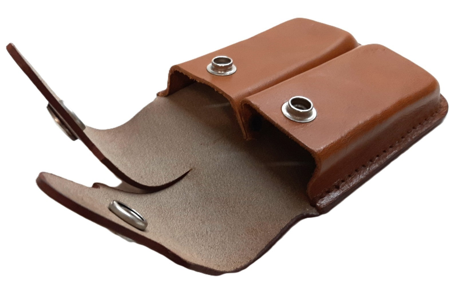 FN Ammo Pouches Leather U.S F9 GP Magazine Clip / Belt Clip Twin Mag Holders X2