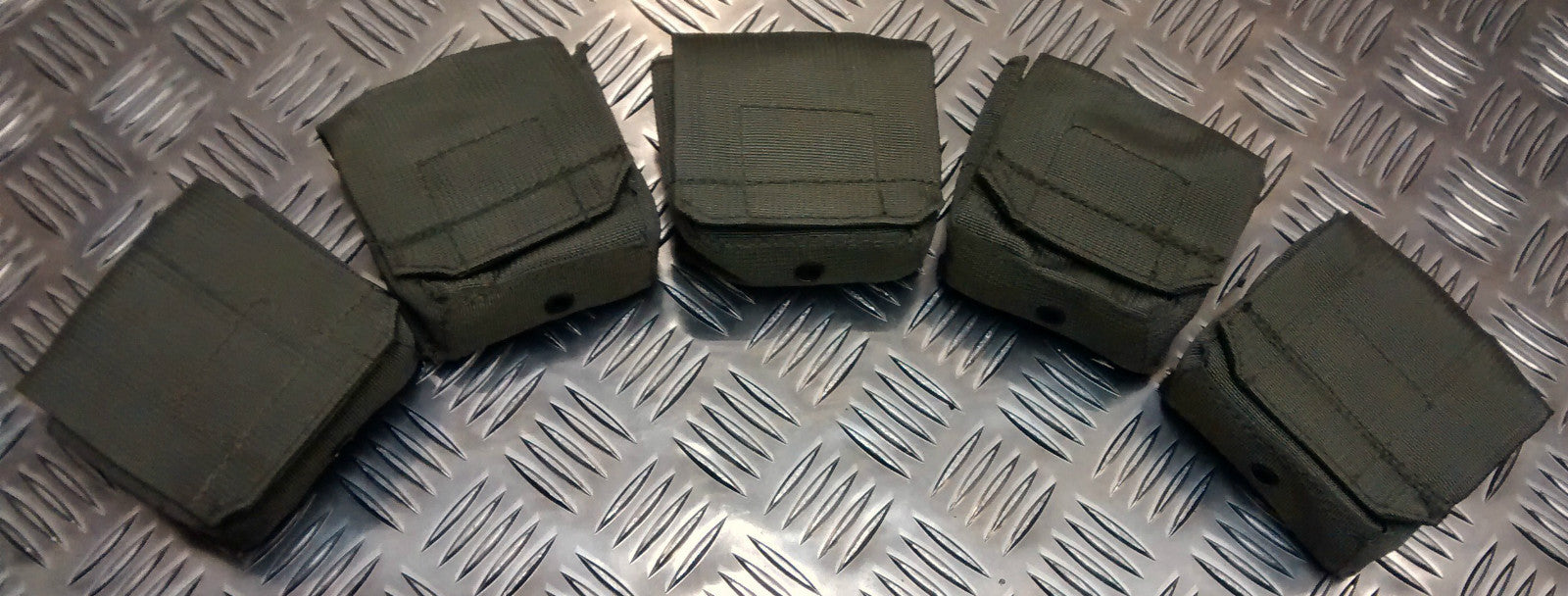 IDF Tactical Ammo / Ammunition Pouch Web / Codura G2- Olive Green x3