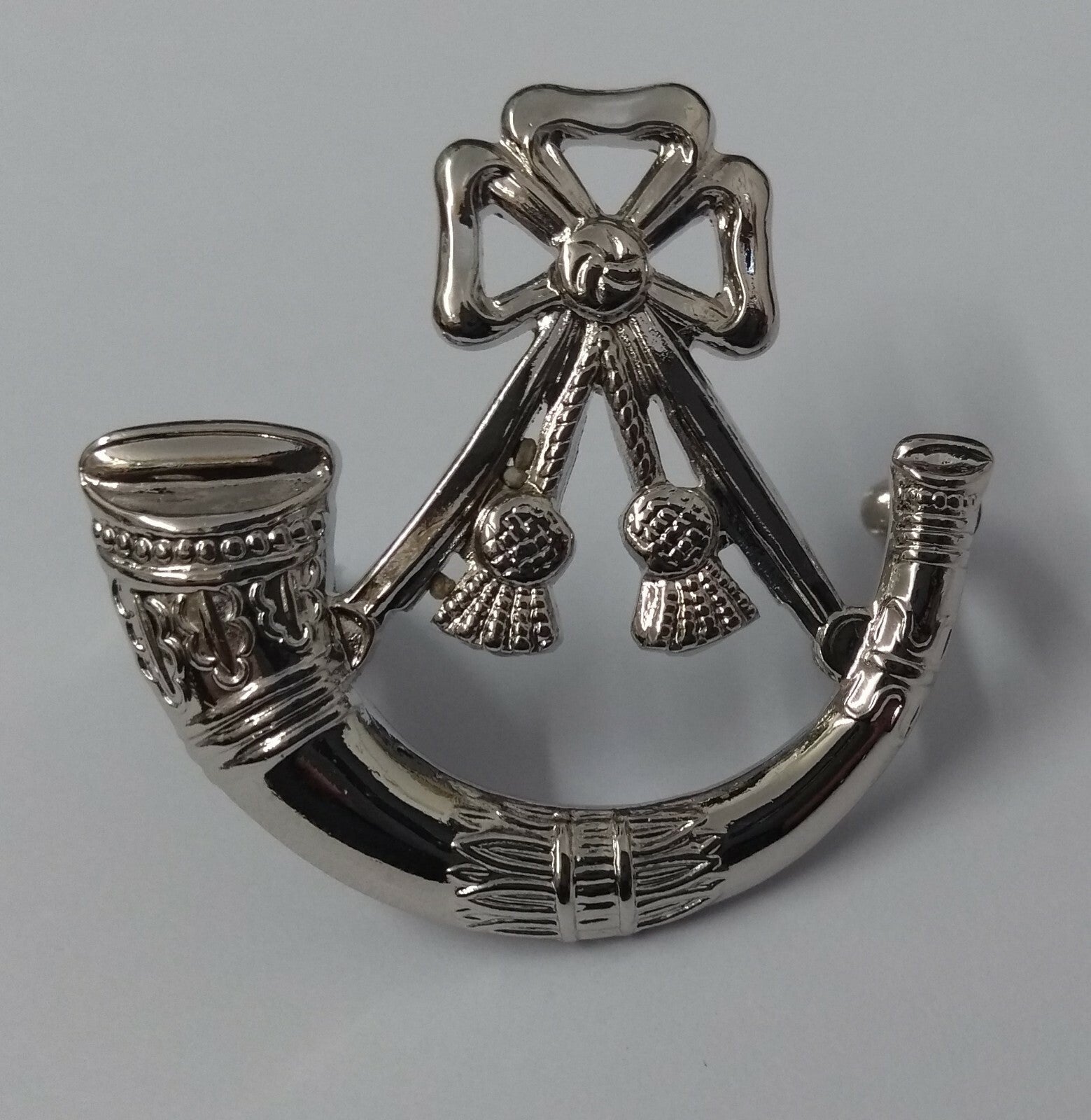 Genuine British Army Light Infantry Cross Belt Pouch Insignia Badge