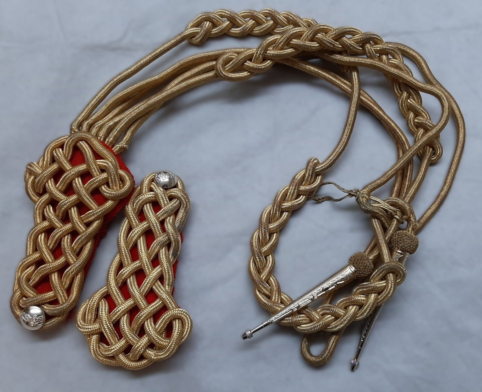 HCav Aiguillette L/G British The Life Ceremonial Gold Cord & Boards