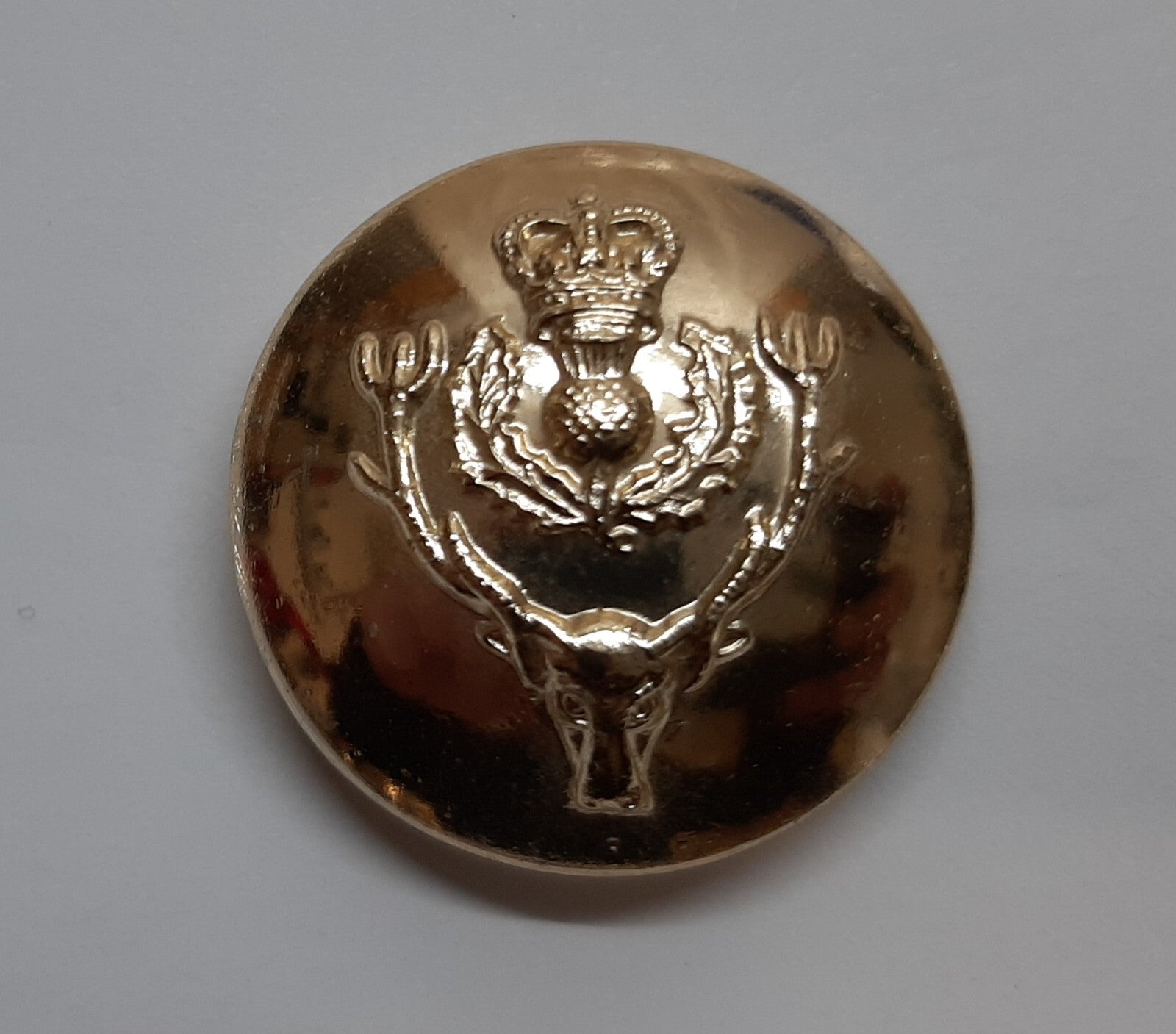 The Highlanders Buttons British Army Queen's Crown Insignia Large Size No1 No2