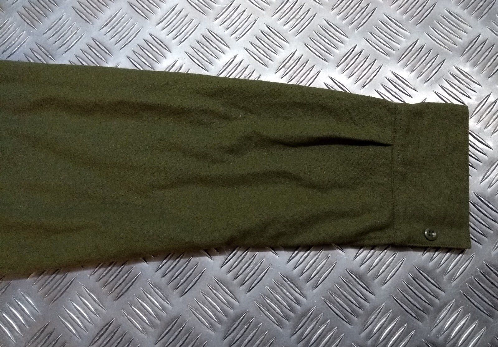 Vintage Combat Shirt British Olive Drab / Green Heavy Woolly Drill