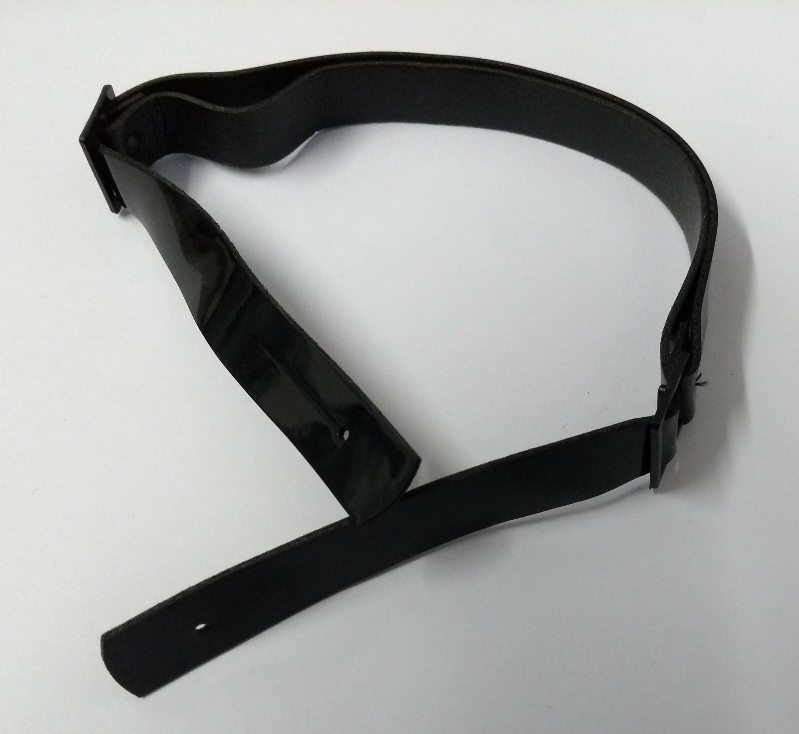 Chinstrap Dress Hat Genuine SD Issue Hi Sheen Black Width12.3mm