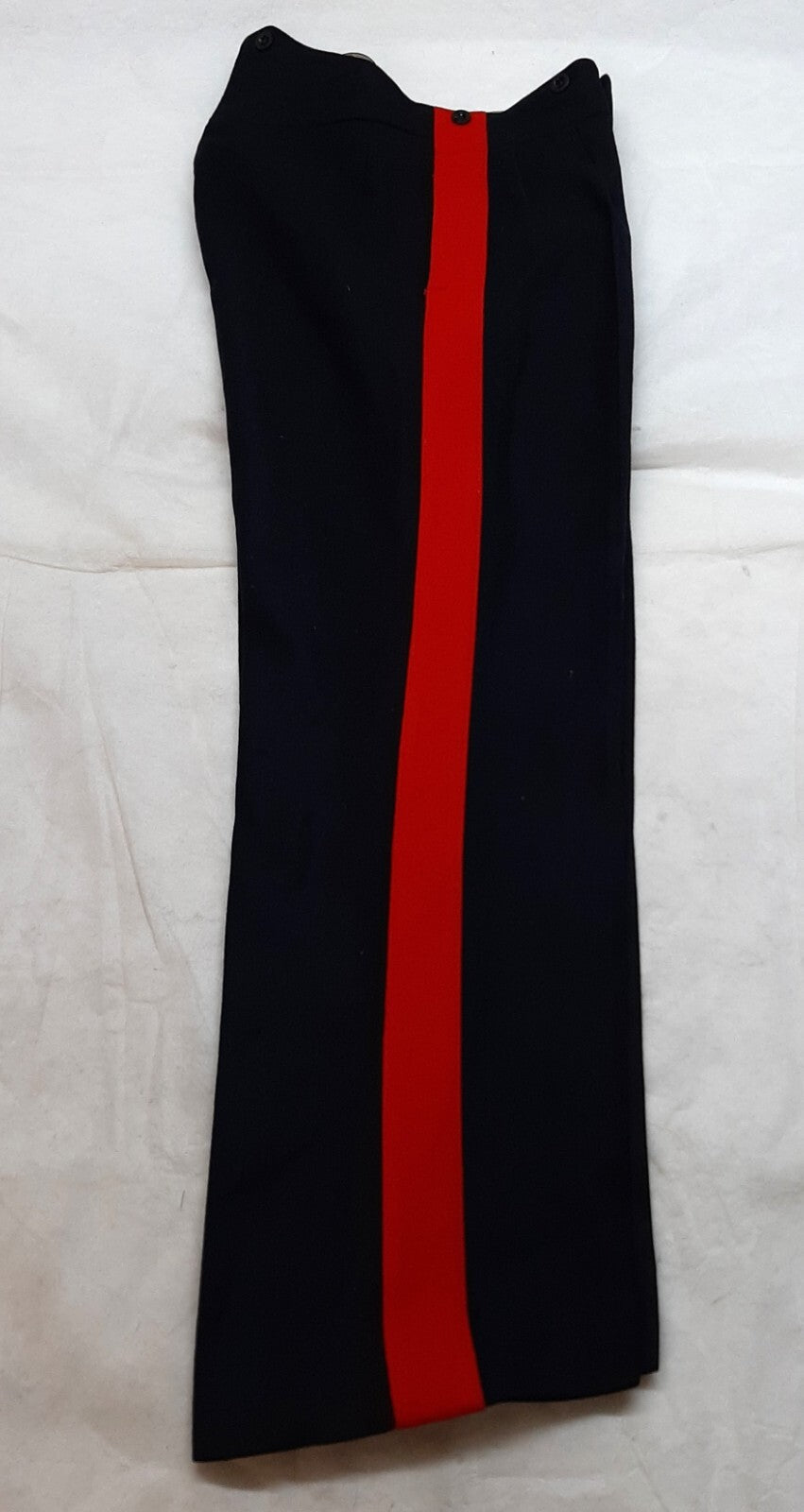Vintage No1 Trousers British Dress Old Pattern 1 3/4" Red Stripes 1957