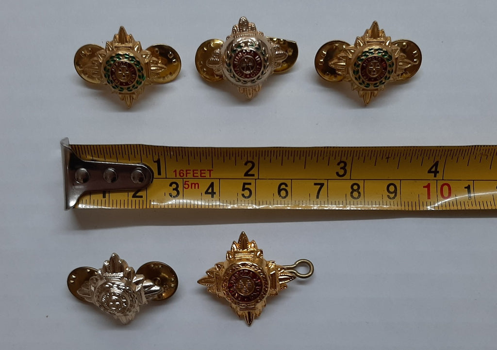 Army Rank Stars British Bath Pips Officer X5 With Fittings