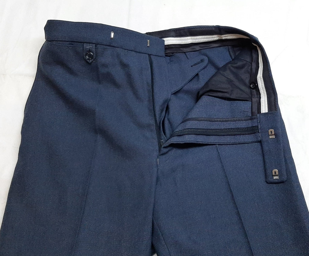 Vintage Trousers Air Force Dress Old Pattern RAF Royal Air Force Blue Waist 31"