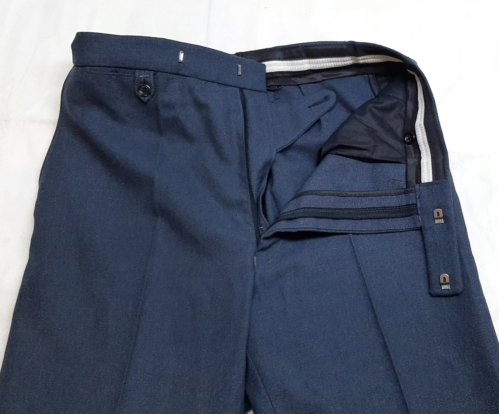 Vintage Trousers Air Force Dress Old Pattern RAF Royal Air Force Blue Waist 31"