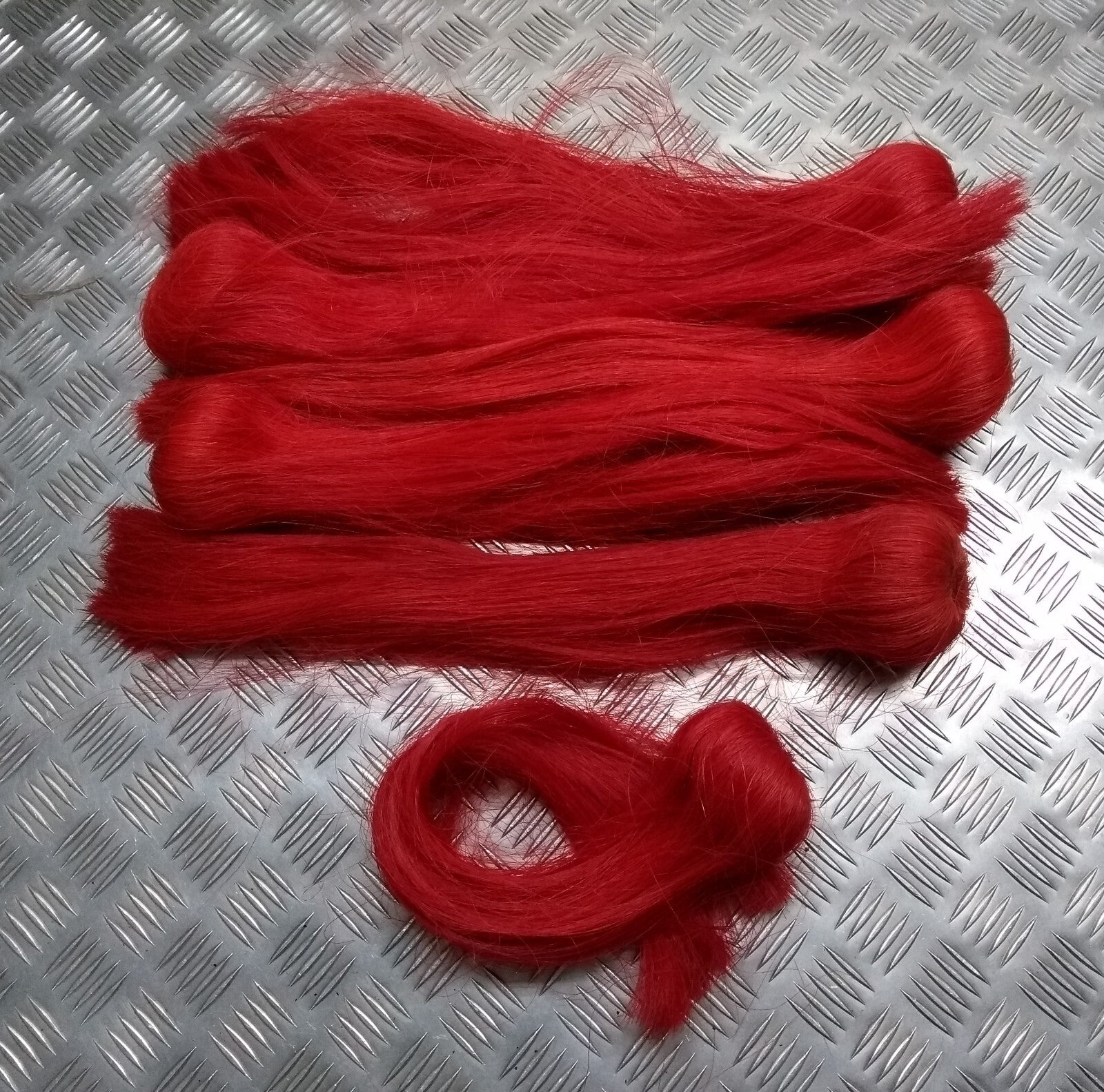 HCav RED Plume Ceremonial Horse Hair Headwear British Household Cavalry / RHG