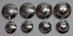 The Royal Yeomanry No2 Ring Back Silver Button Set British Army Insignia OFC