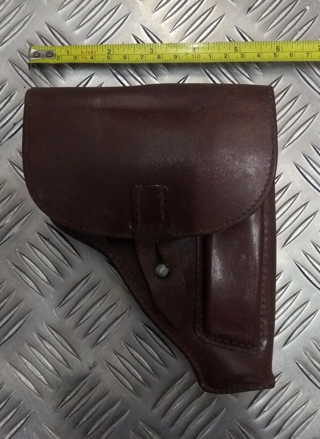Genuine Vintage Eastern Bloc Tan Leather Unknow Pistol Holster