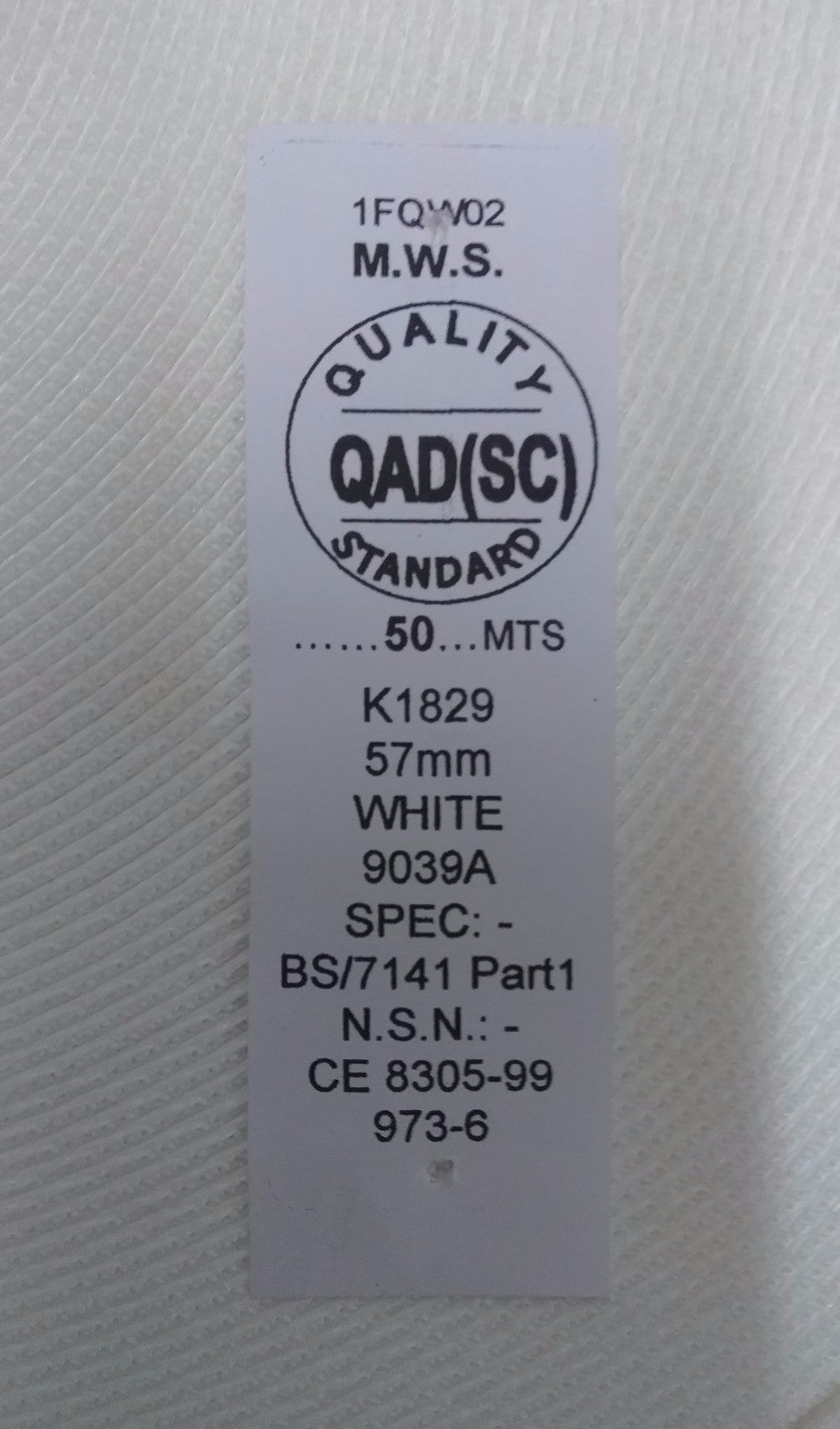 Mil-Spec Belting Ceremonial @ Parade White Courlene Belt Material Nylon Webbing