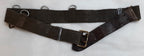 Vintage Belt Webbing Load Carry / Pistol Canvas / Leather WaistBelt Max 42"