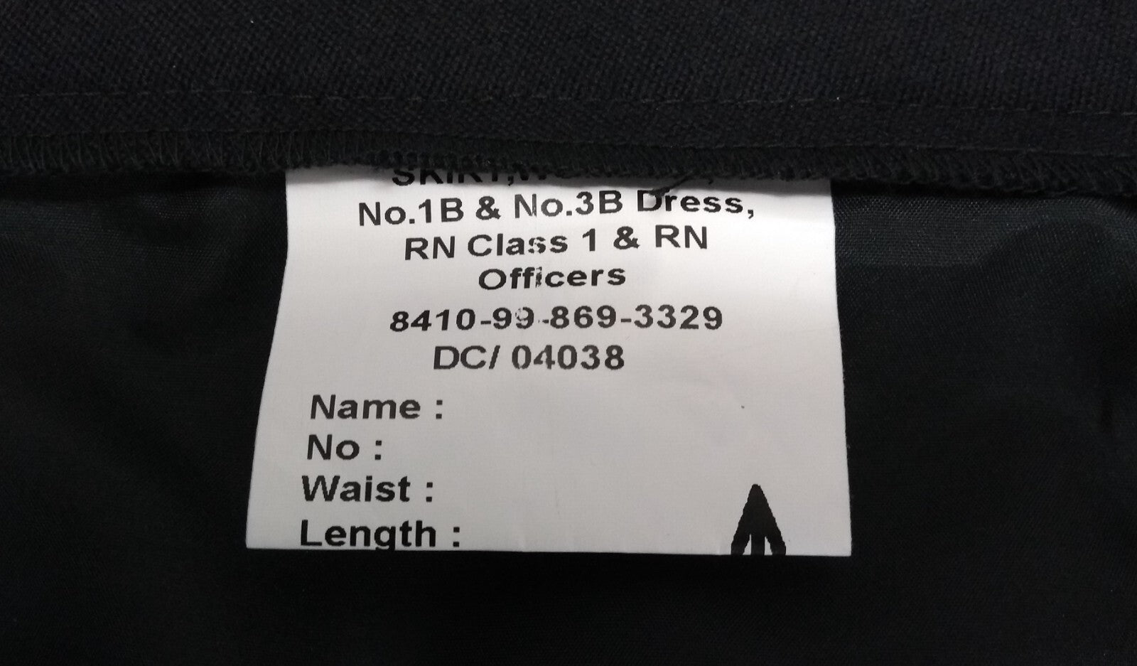 Skirt No1B & No3B CL1 British RN WRNS Navy Dress Size 76cm Regular