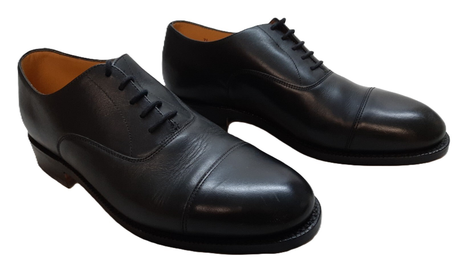 Naval Dress Shoes British Service Pattern Leather & Rubber Sections 7L