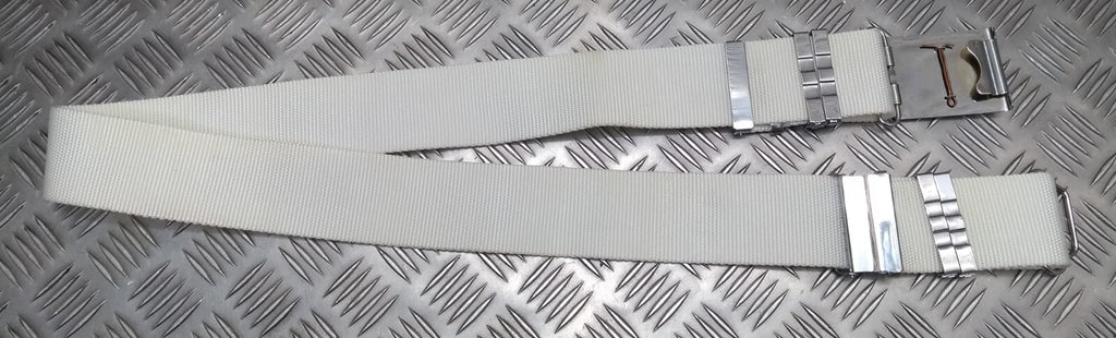 Abu Dhabi Belt White Nylon With Buckle For Ceremonial & Parade Duties