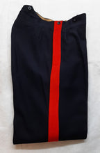 Vintage No1 Trousers 1955 Pattern British Army Red Stripe Blue Other Ranks W32"