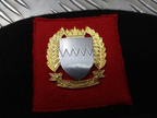 Black Wool Beret H&S With Badge Size 57cm NEW