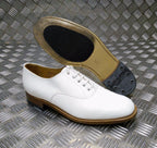 British Navy White Leather Parade / Dress Shoes Mens - Assorted Sizes