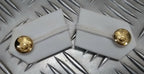 RMAS Genuine British No1 Sandhurst Academy White Gorget Collar / Tabs Short