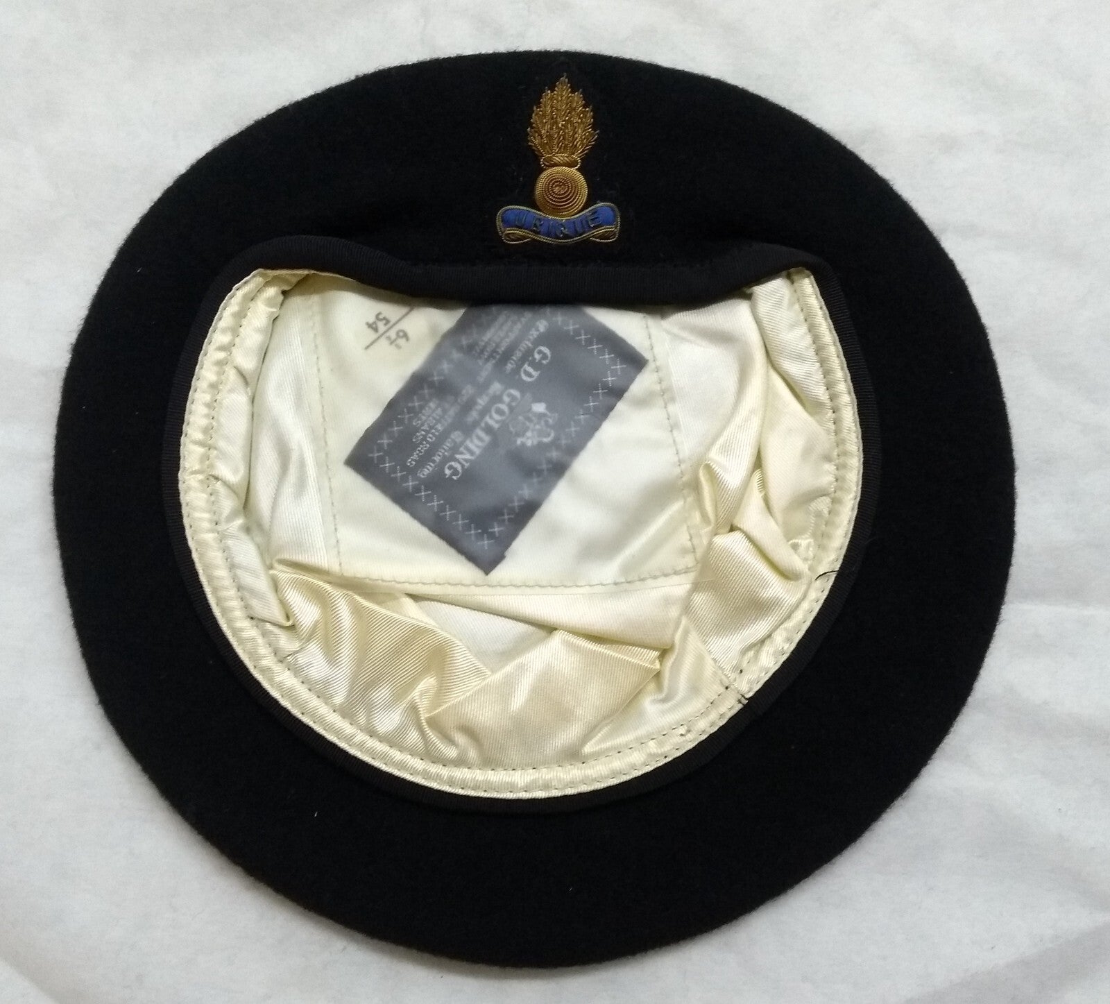 RE Engineers Beret Blue British Army Officers Pattern By Goldings Tailors 54cm