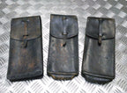 Vintage Issue Long Leather Ammo / Utility Pouch Various Shades