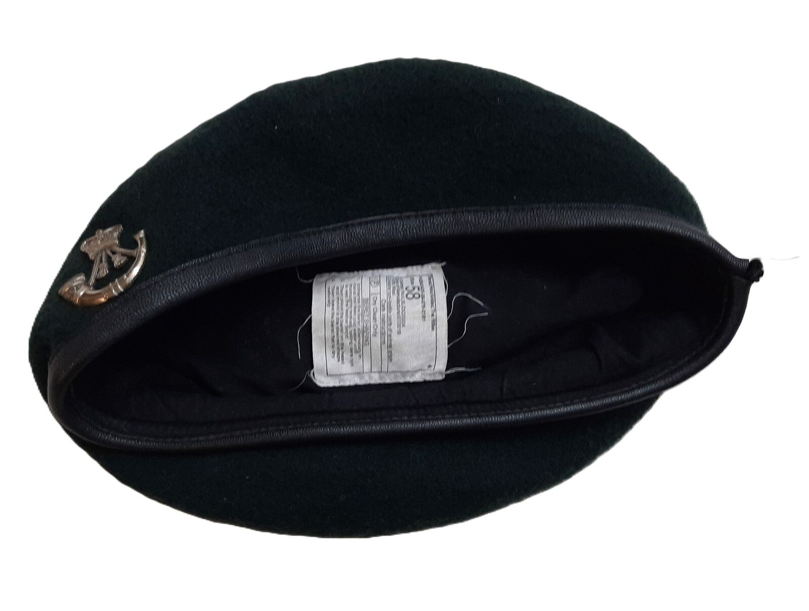The Rifles Beret Green British Army Dress Uniform 100% Wool With Insignia