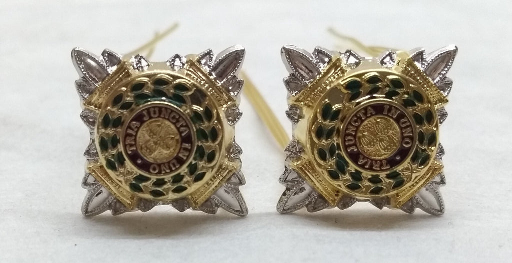 Rank Stars Pips British Army Officer Insignia Tria Juncta In Uno Long Wire Type