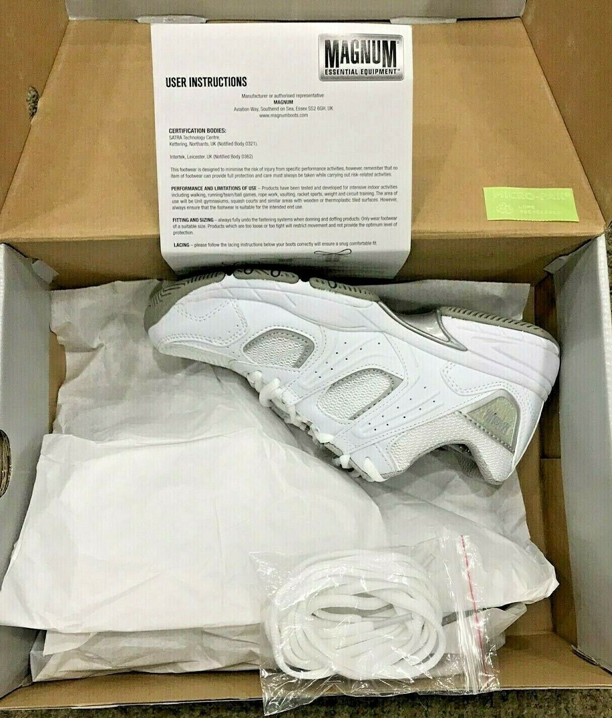 Magnum Trainers British Army Indoor Male and Female Assorted Sizes - NEW