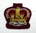 Warrant Officer Crown No1 WO 2 Maroon British Army Hand Embroidered Para Patch