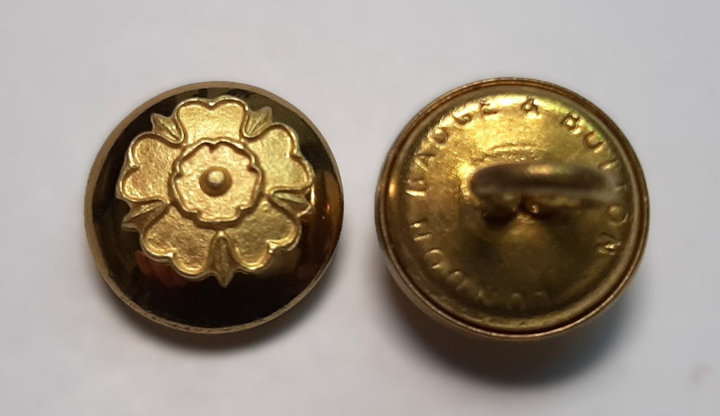 QLR Buttons British Queen's Lancashire Dress Small x 2