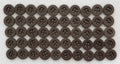 Buttons 50 Vintage 4 Hole Army Shirt Grey Size 11.3mm NOS