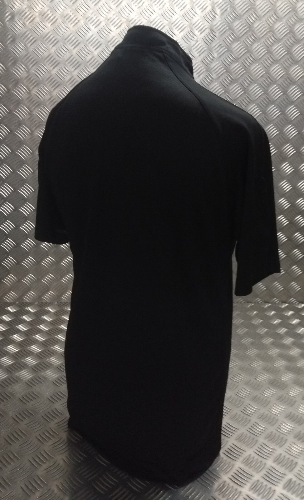Black Technical Delta Stealth Self Wicking Technical Activewear Top Short Sleeve