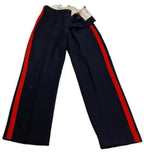No1 Dress Trousers British Army Blues Pattern RMAS With 1" Red Stripes W34"