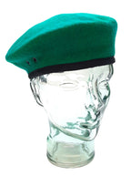 Hobson Beret Light Green With Petersham Rim 100% Wool No Badge 7 1/4