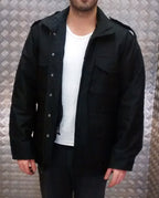 US Military Style M65 Lined Combat Jacket Black NEW