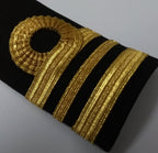 Naval Style Shoulder Boards Epaulette Leather Backed Fancy Dress